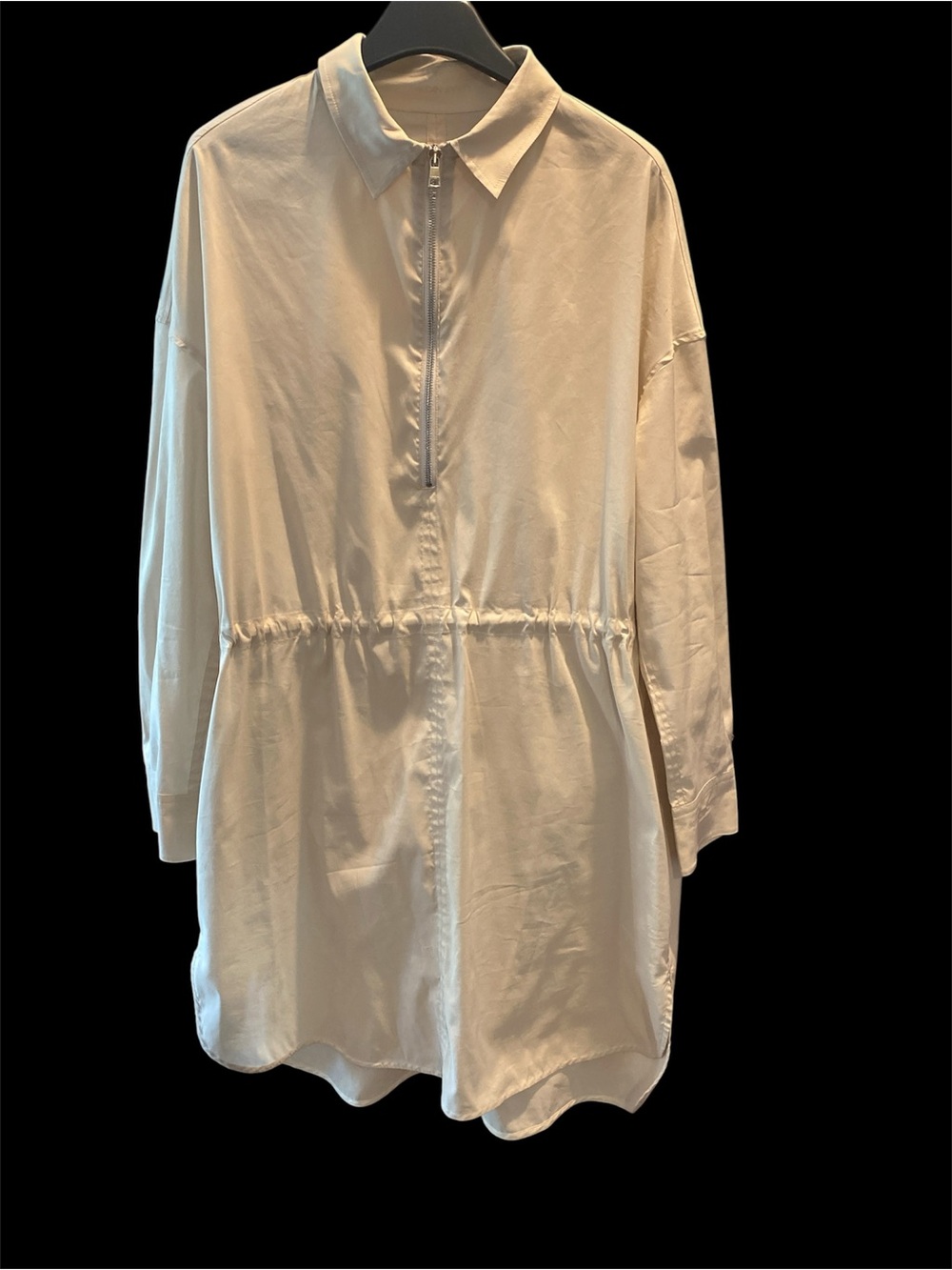 Marc Cain Sport Beige long sleeve Zippered Tunic Dress Size 8. BNWOT